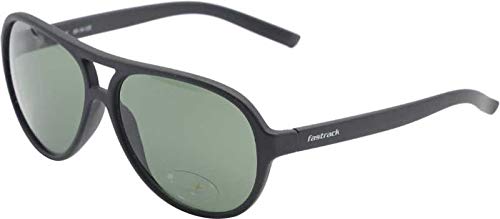 Fastrack Men's 100% UV protected Green Lens Pilot Sunglasses