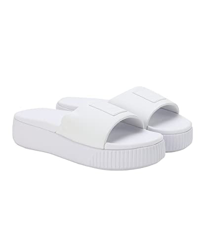 Puma Womens Platform Slide Wns Puma White-Puma White Slide -6 UK (36612108)