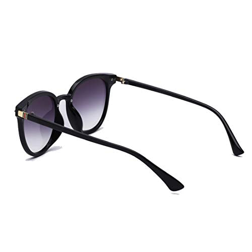 ELEGANTE Honey Bee Oval Sunglasses for Women (Black)-Pack of 1