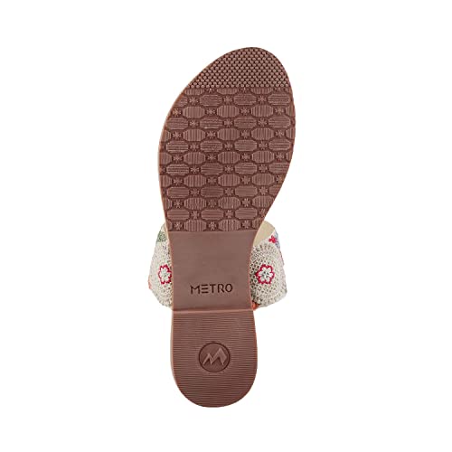 Metro Women Beige Flat Sandal UK/5 EU/38 (32-1702)