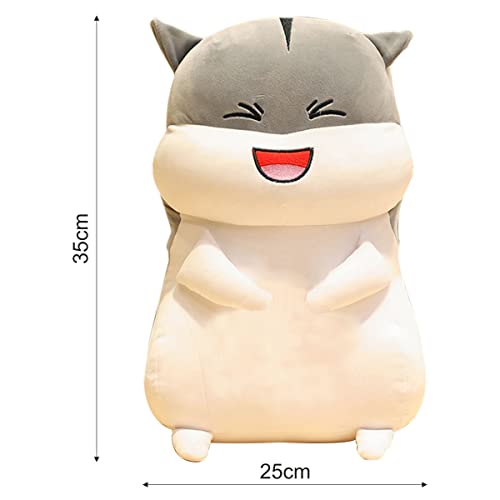 Webby Plush Cute Hamster Soft Toy Ragdoll Doll Big Pillow Girl Sleeping Bed Cute Girl Birthday Gift for Kids 35 cm