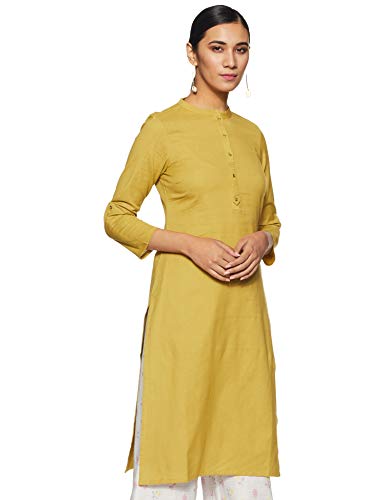 W for Woman Women's Kurta (19FEW11542-211547_Yellow_6 XS (6))