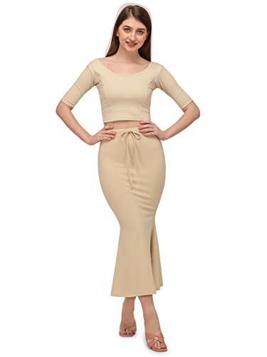 Buy Bureaucrat Saree Shapewear Petticoat for Women Cotton Blended