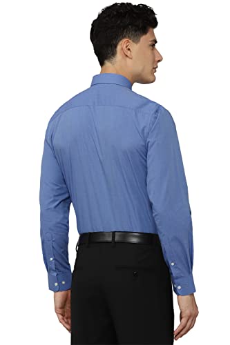 Peter England Men's Regular Fit Shirt (PESFONUP479880_Medium Blue 42)