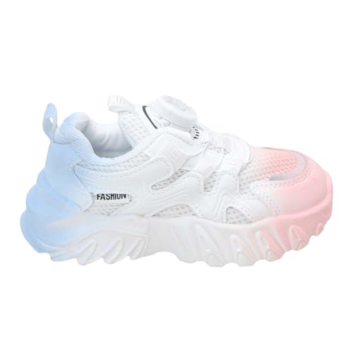 Hopscotch Girls Mesh Solid Athletic Shoes in Pink Color, UK:3 (XRX-4544121)