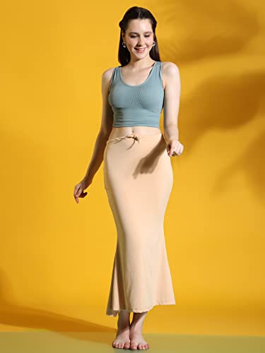 Buy Mehrang Lycra Saree Shapewear Petticoat for Women, Cotton  Blended,Petticoat,Skirts for Women,Shape Wear Dress fo…
