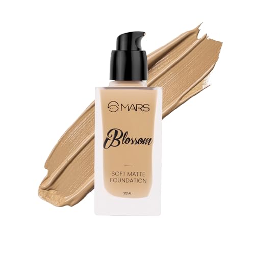 MARS Blossom Soft Matte Foundation Lotion | Blendable & Buildable | Flawless Base Foundation for Face Makeup (30 ml) (05-BUFF)