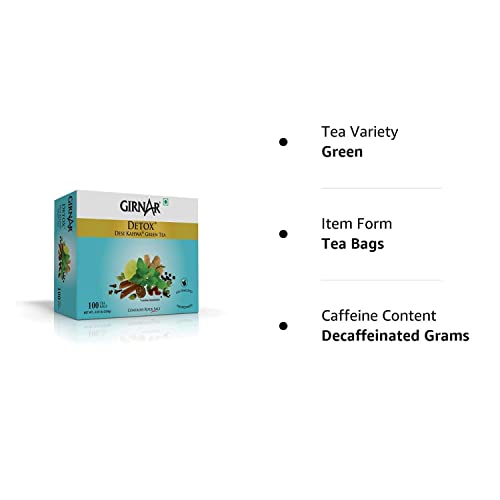 Girnar Food & Beverages Pvt. Ltd. Detox Green Tea (Desi Kahwa),250G (100 Tea Bags),250 Grams