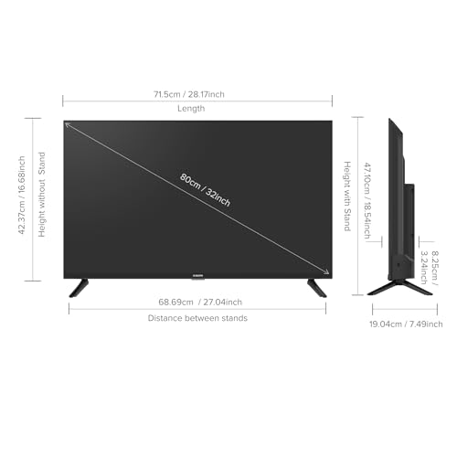 MI 80 cm (32 inches) A Series HD Ready Smart Google TV L32M8-5AIN (Black)