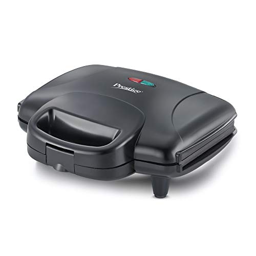 Prestige 800W Sandwich Maker (PGMFD 01)| Black | Heat Resistant Bakelite Body |Non-Stick Coating | Power Indicators | Oil Free Toasting