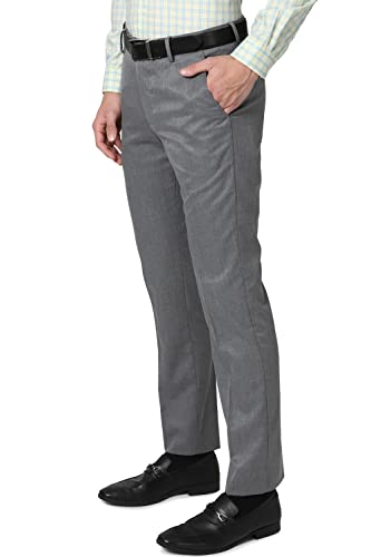 Peter England Men's Slim Work Utility Pants (PETFOSLB936447_Light Grey_30)