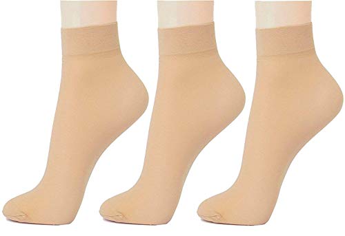 DIGITAL SHOPEE Women's Ultra-Thin Nylon Summer Skin Socks Pack of 5 Free Size