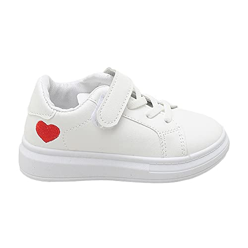 Hopscotch Girls TPR and Rubber Heart Print Athletic Shoes in Red Color,UK:9 (XZY-4345278)