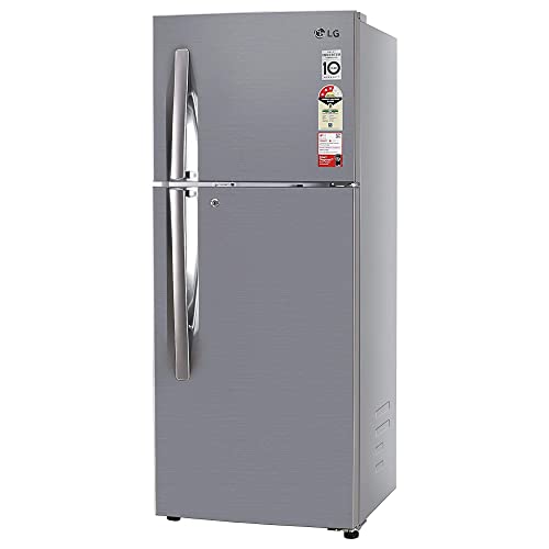 LG 242 L 3 Star Smart Inverter Frost-Free Double Door Refrigerator (GL-I292RPZX, Shiny Steel, Door Cooling+)