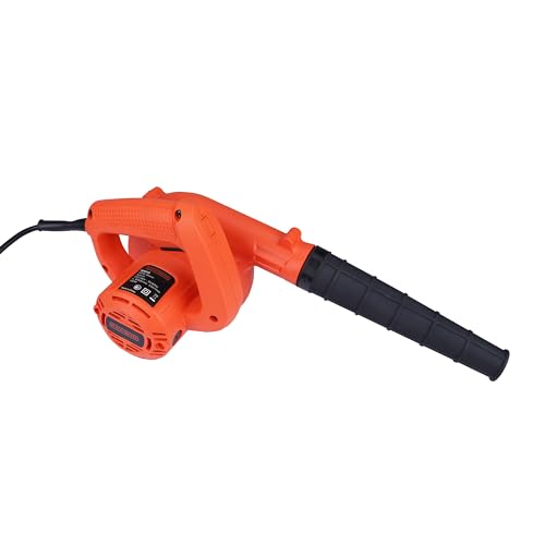 BLACK+DECKER BDB530 530W Single Speed Air Blower with Dual Modes of Blowing & Suction and Attached Dust Bag for Dirt Collection for Home & DIY Use, 1 Year Warranty, ORANGE & BLACK