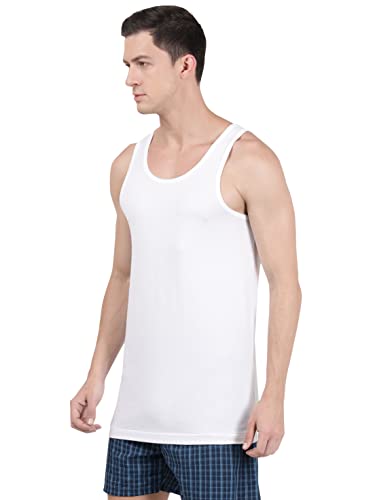 Jockey 9930 Men's Super Combed Cotton Rib Solid Round Neck Muscle