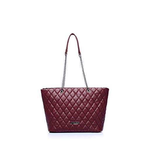 Caprese womens CICELY T Large MAROON Tote Bag