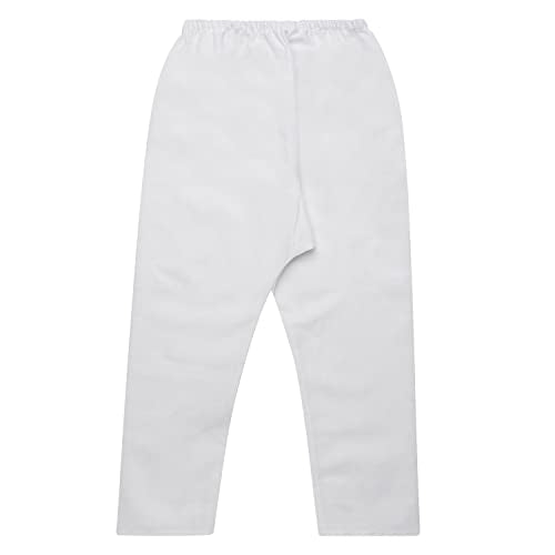 Superminis Baby Boys Ethnic Wear Colored Cotton Chikankari Kurta, Round Collar, Full Sleeves with White Pyjama (Maroon, 3-4 Years)