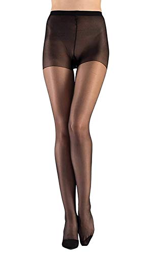 PLUMBURY Women's/Girls's High Waist Pantyhose Sheer Tights Stockings, Free Size, Black