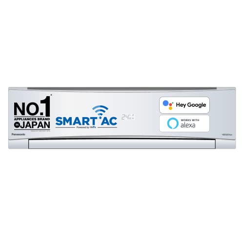 Panasonic 1 Ton 4 Star Wi-Fi Inverter Smart Split AC (Copper Condenser, 7 in 1 Convertible with additional AI Mode, 4 Way Swing, PM 0.1 Air Purification Filter, CS/CU-NU12YKY4W,2023 Model, White)