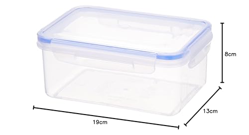 Aristo Lock & Fresh 211 Plastic Storage Container - 1100 ML, Transparent Clear (19 x 13 x 8cm)