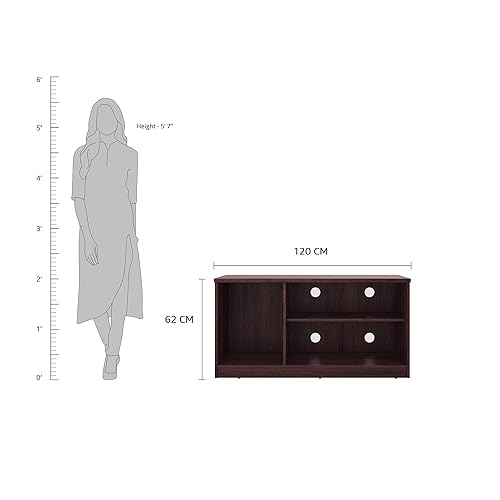 Amazon Brand - Solimo Cygnus Engineered Wood TV Cabinet with Drawers (Espresso Finish)