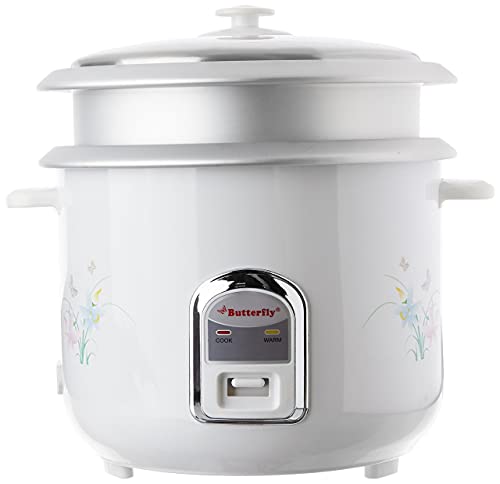 Butterfly Cylindrical KRC-22 2.8-Litre 1000-Watt Electric Rice Cooker (White)