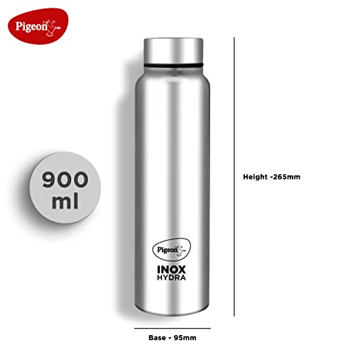Pigeon by Stovekraft Inox Hydra Plus Stainless Steel Drinking Water Bottle 900 ml - Silver