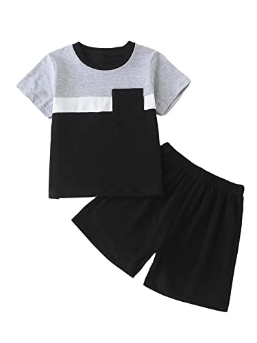 Lofn Stylish Multicolor With Pocket Kids Clothing Tshirt And Nikker Set 1-2 Year