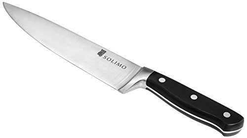 Amazon Brand - Solimo Premium Stainless Steel 8 inch blade Chef's Knife, Silver