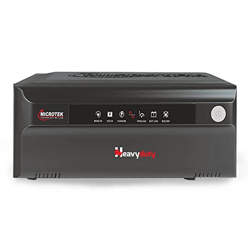 Microtek Heavy Duty 1550 Advanced Digital 1250VA/12V Inverter, Support 1 Battery with 2 Year Warranty for Home, Office & Shops