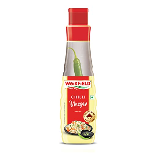 Weikfield Chilli Vinegar | Authentic Chinese Taste | 100% Vegetarian | 200g Bottle