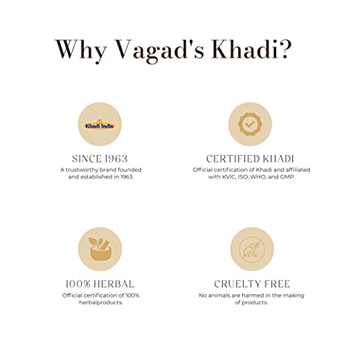 Vagad's Khadi Herbal Gramodaya Pure Natural Black Mehndi For Hair With Goodness of Neem For Longlasting Natural Hair Colour (Pack of 2x100g)