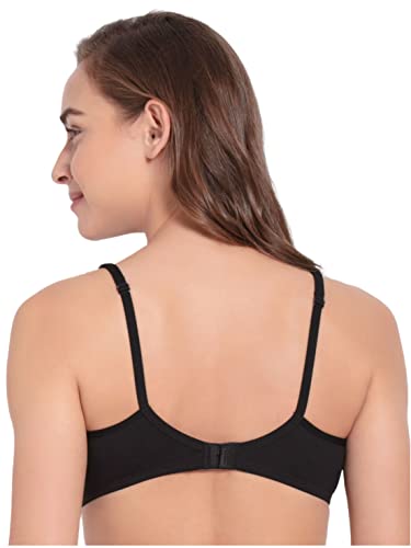 Buy Women's Wirefree Non Padded Super Combed Cotton Elastane Stretch Medium  Coverage Everyday Bra with Concealed Shaper Panel and Adjustable Straps -  Skin 1722