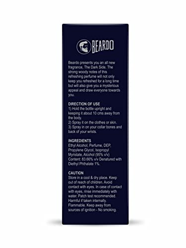 Beardo Dark Side Perfume for Men| Fresh, Woody PREMIUM | Mens Perfume Long Lasting | Date Night fragrance, Body Spray for men 100ml