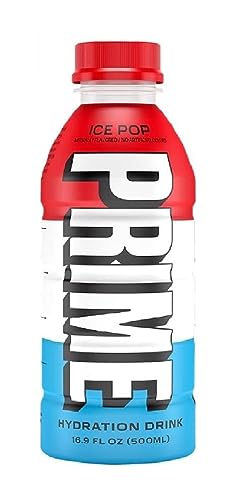 Prime Hydration Drink Variety Energy Drink Electrolyte Beverage (Lemon Lime, Tropical Punch, Blue Raspberry, Ice Pop) Each 500ml (Pack OF 4)