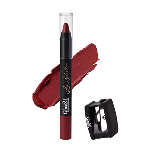 Glam21 Lip Seduction Non- Transfer Crayon Lipstick| Lightweight & Longlasting|Creamy Matte Formula - 2.8gm|Light Maroon|04