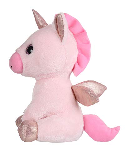 Mirada Enchanting Pink Unicorn Soft Toy for Girls/Kids | Floppy and Glittery with Sparkling Horn | Soft Stuffed Plush Animal | - 25cm