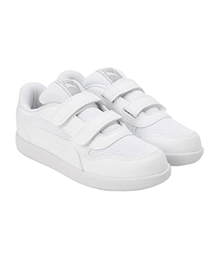 Puma Unisex-Kid -Punch Comfort Jr White-White Sneaker - 4UK (39613102)