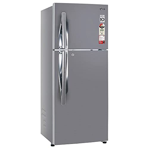 LG 242 L 3 Star Smart Inverter Frost-Free Double Door Refrigerator (GL-I292RPZX, Shiny Steel, Door Cooling+)