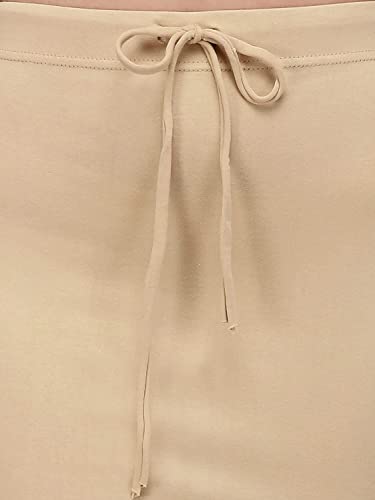 ALYNE Lycra Saree Petticoat, Women's Blended Shapewear (Medium, Beige)