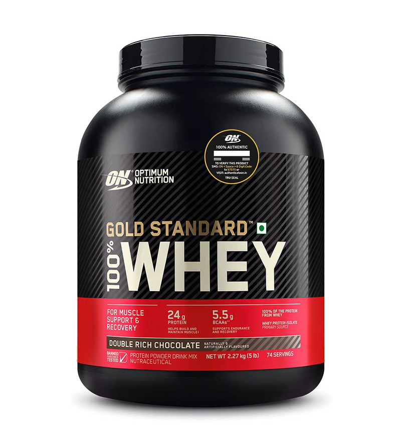 Optimum Nutrition (on) Gold Standard 100% Whey Protein - 5 Lbs (double Rich Chocolate)