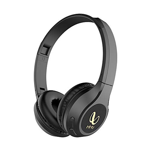 Infinity - JBL Glide 510, 72 Hrs Playtime with Quick Charge, Wireless On Ear Headphone with Mic, Deep Bass, Dual Equalizer, Bluetooth 5.0 with Voice Assistant Support (Black)