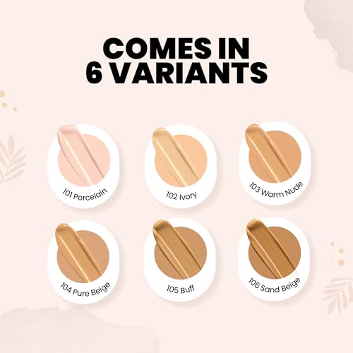 MARS Blossom Soft Matte Foundation Lotion | Blendable & Buildable | Flawless Base Foundation for Face Makeup (30 ml) (05-BUFF)