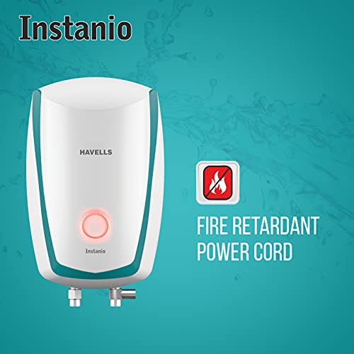 Havells Instanio 3-Litre Instant Geyser (White/Blue), Wall Mount