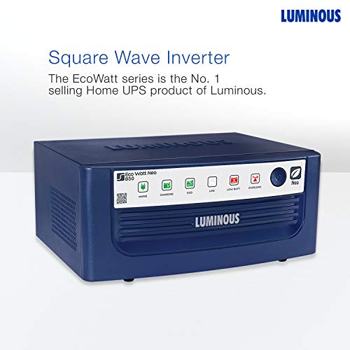 Luminous UPS Square Wave Eco Watt Neo 900 Inverter for Home, Office, and Shops