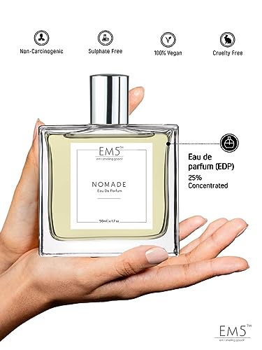 EM5™ Nomade Unisex Perfume | Eau de Parfum (EDP) | Spray for Men & Women | Strong and Long Lasting Fragrance | Amber Oud Smoky leather | Luxury Gift for Him & Her | 50 ml