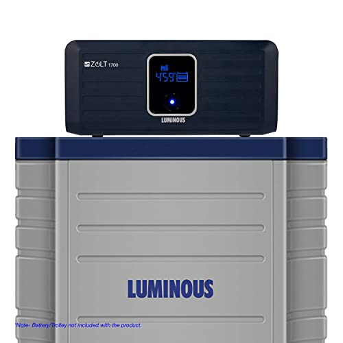 Luminous Zolt 1700 Pure Sine Wave 1500VA/24V Inverter for Home, Office and Shops (supports 2 inverter battery of 12V)