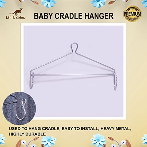 Little Chime Cradle Spring and Hanger Combo (35 KG)(Silver)