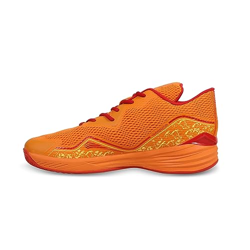 Nivia Warrior 2.0 Basketball Shoe/Soft Cushion EVA Inner Insole Better fit/Smooth, Comfortable Shoes/UK-10 (Orange)